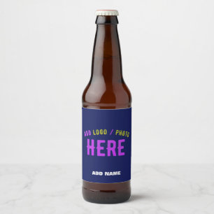 ETIQUETA PARA BOTELLA DE CERVEZA ELEGANTES MODERNAS PERSONALIZADAS NAVAL VERIFICADA