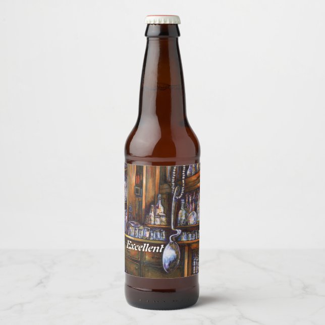 Etiqueta Para Botella De Cerveza Entendido implícitamente (Anverso)