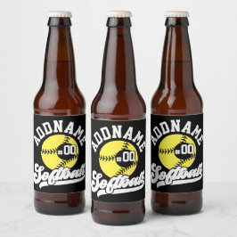 Etiqueta Para Botella De Cerveza Equipo de retro de NOMBRE ADICIONAL para jugador d