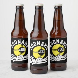 Etiqueta Para Botella De Cerveza Equipo de retro de NOMBRE ADICIONAL para jugador d