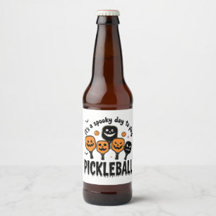 Etiqueta Para Botella De Cerveza Es un día espeluznante para jugar a la halloween c