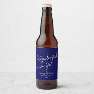 Etiqueta Para Botella De Cerveza Es una vida maravillosa, día de fiesta
