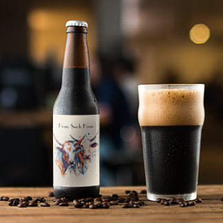 Etiqueta Para Botella De Cerveza Escandi Farmhouse Cattle, personalizado