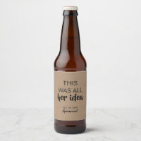 Esta Fue Toda Su Idea - Funny Groomsman Propuesta