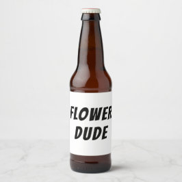 Etiqueta Para Botella De Cerveza Etiqueta de bebida del tipo de las flores