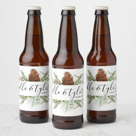Etiqueta Para Botella De Cerveza Etiqueta de botella de cerveza de Boho Boda Greene