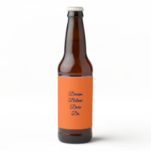 Etiqueta de Botella de Cerveza Naranja Personaliza