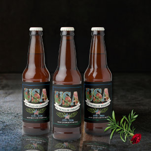 Etiqueta Para Botella De Cerveza Etiqueta de botella de cerveza negra Aurora US 250