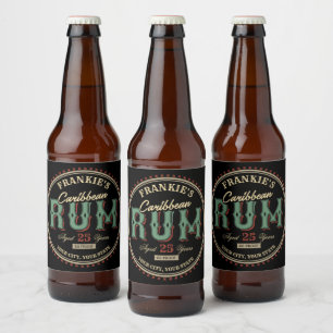 Etiqueta Para Botella De Cerveza Etiqueta de Botella de Ron Licor Personalizada Bar