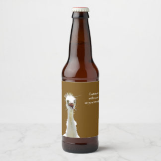 Etiqueta Para Botella De Cerveza Etiqueta de cerveza de ave loca