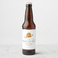 Etiqueta de cerveza Mamá a Bee