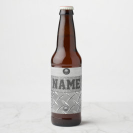 Etiqueta Para Botella De Cerveza Etiqueta de cerveza metalizado y de acero