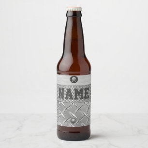 Etiqueta Para Botella De Cerveza Etiqueta de cerveza metalizado y de acero