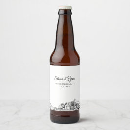 Etiqueta Para Botella De Cerveza Etiqueta de cerveza personalizada de Jacksonville