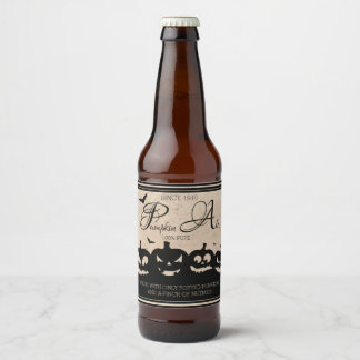 Etiqueta Para Botella De Cerveza Etiqueta de la aguja de calabaza
