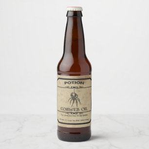 Etiqueta Para Botella De Cerveza Etiqueta de la cerveza del boticario del aceite de