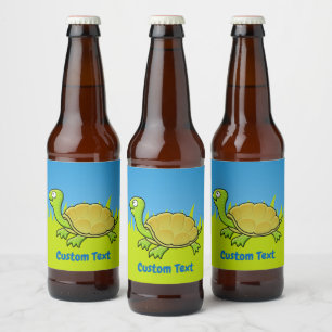 Etiqueta Para Botella De Cerveza Etiqueta de vino de tortuga personalizado