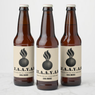 Etiqueta Para Botella De Cerveza Etiqueta del frasco de Ammo IYAAYAS Personalizado