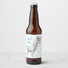 Etiqueta Para Botella De Cerveza Etiqueta del frasco de cerveza de Alpaca (4" x 3,5