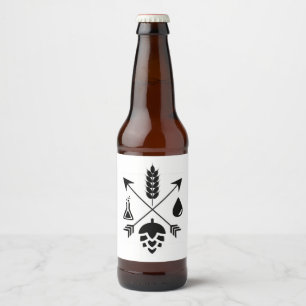 Etiqueta Para Botella De Cerveza Etiqueta del frasco de cerveza de ingredientes de