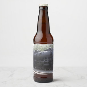 Etiqueta Para Botella De Cerveza Etiqueta del frasco del tren del motor de vapor