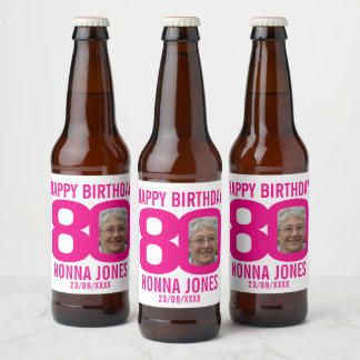 Etiqueta Para Botella De Cerveza Etiqueta del nombre de la foto del personalizado d