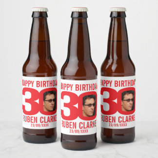Etiqueta Para Botella De Cerveza Etiqueta del nombre de la foto del personalizado d