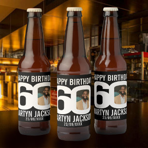 Etiqueta Para Botella De Cerveza Etiqueta del nombre de la foto del personalizado d