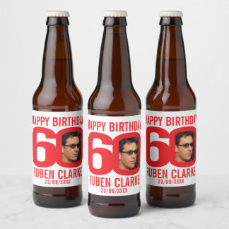 Etiqueta Para Botella De Cerveza Etiqueta del nombre de la foto del personalizado d