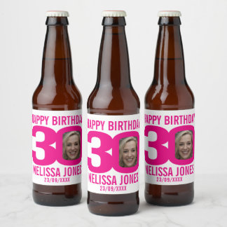 Etiqueta Para Botella De Cerveza Etiqueta del nombre de la foto del personalizado R