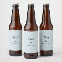 Etiqueta minimalista de cerveza Pastel | Regalo de