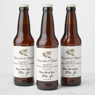 Etiqueta Para Botella De Cerveza Extracto de vainilla para pequeñas empresas person