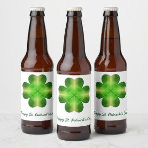 Etiqueta Para Botella De Cerveza Feliz Día de San Patricio y buena suerte personali