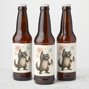 Etiqueta Para Botella De Cerveza Feral Pero Fuegos Artificiales Gratuitos Feral Rac