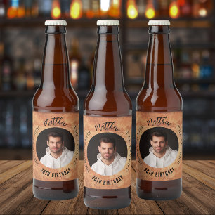 Etiqueta Para Botella De Cerveza Fiesta de cumpleaños de terracota, leyenda del mit