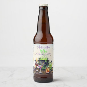 Etiqueta Para Botella De Cerveza Fiesta de Despedida de Soltera Cocktails & Cauldro