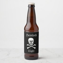 Etiqueta Para Botella De Cerveza Fiesta de Halloween de la luz de hembra de los crá