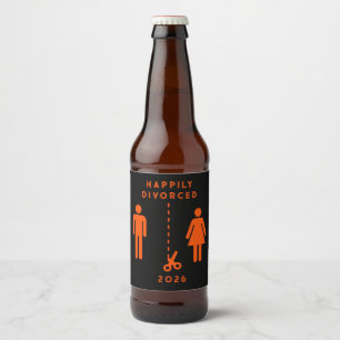 Etiqueta Para Botella De Cerveza Fiesta de simpatía por divorcio divertido