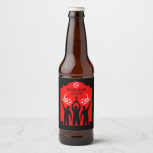 Etiqueta Para Botella De Cerveza Fiesta Europeo de Observación de Fútbol