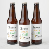 Fiesta Minimalista de Golf Cheers Beers Cumpleaños