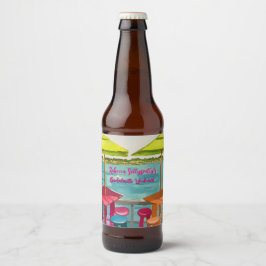 Etiqueta Para Botella De Cerveza Fin de semana de despedida de soltera con ambiente