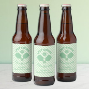 Etiqueta Para Botella De Cerveza Fin de semana de soltera de pickleball