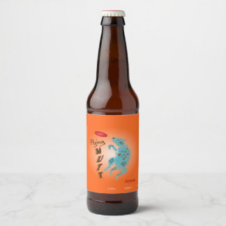 Etiqueta Para Botella De Cerveza Flying Mutt, nombre y estilo