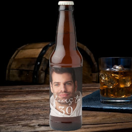 Etiqueta Para Botella De Cerveza Foto de brindis en fiesta de cumpleaños