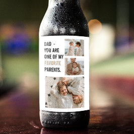 Etiqueta Para Botella De Cerveza Foto de colección moderna y regalo del Día del Pad