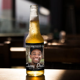 Etiqueta Para Botella De Cerveza Fotos personalizadas: Día de padres felices