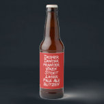 Etiqueta Para Botella De Cerveza Funny Beer Navidades Holiday Reindeer Names<br><div class="desc">Este diseño fue creado a través del arte digital, se puede personalizar eligiendo la opción personalizar. Contáctame en colorflowcreations@gmail.com si quieres tener este diseño en otro producto. Compra mi pintura de acrílico abstracta original a la venta en www.etsy.com/shop/colorflowart. Ver más de mis creaciones o seguirme en www.facebook.com/colorflowcreations, www.instagram.com/colorflowcreations, www.twitter.com/colorflowart, y・....</div>