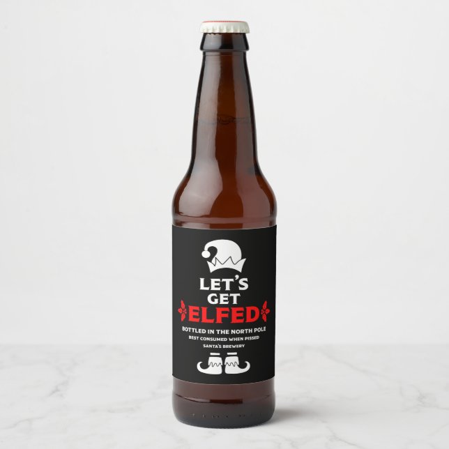 Etiqueta Para Botella De Cerveza Funny Navidades Beer Labels (Anverso)