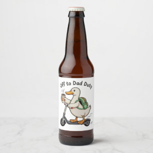 Etiqueta Para Botella De Cerveza Ganso De Camino Al Deber Del Padre Día Del Padre A