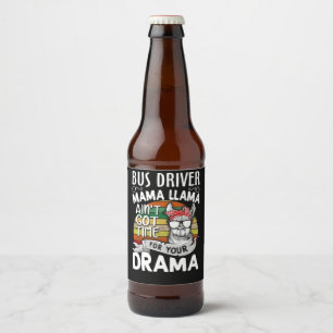 Etiqueta Para Botella De Cerveza Gift de Llama   Autobús Mama Llama